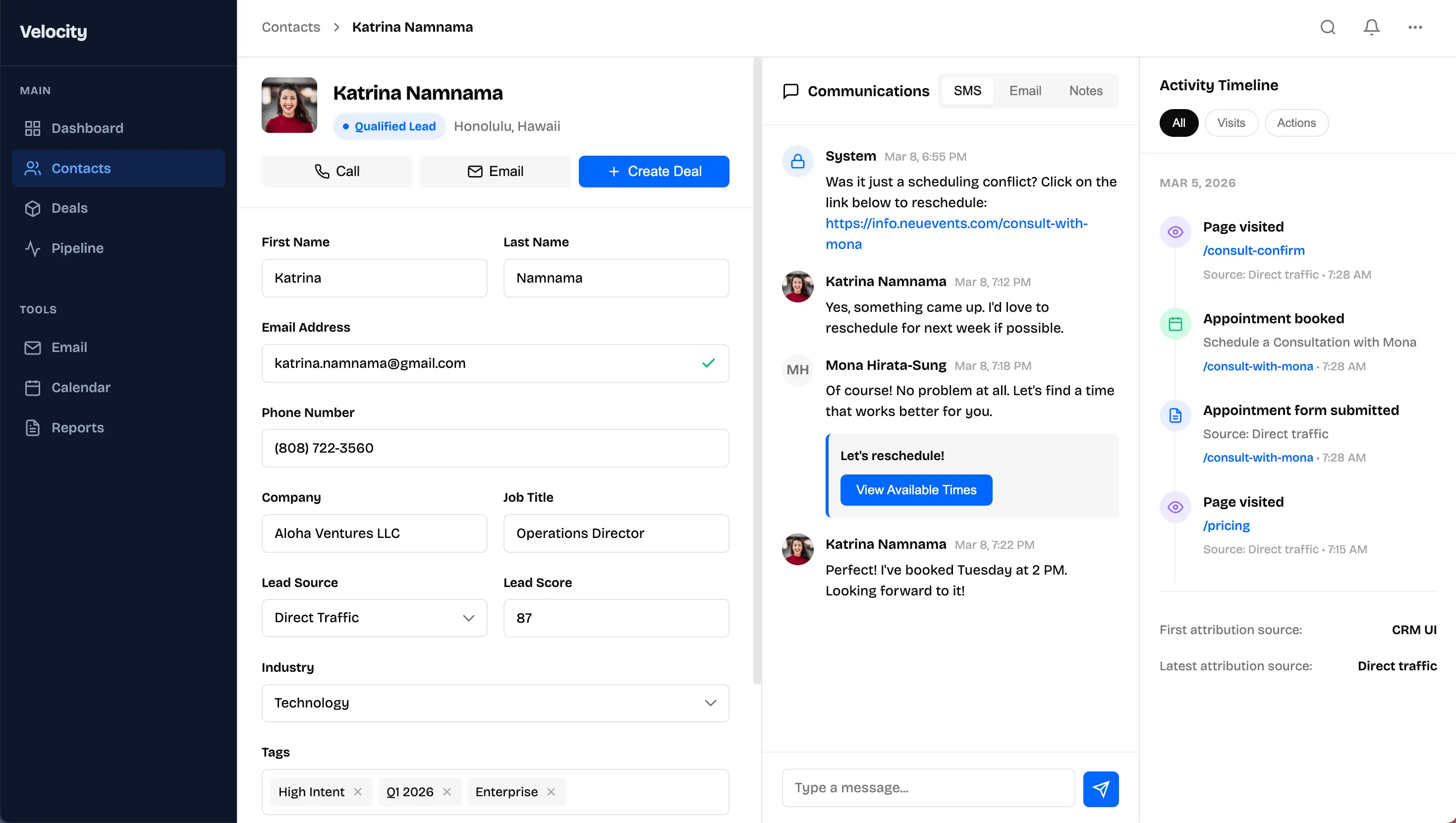 CRM screenshot 1
