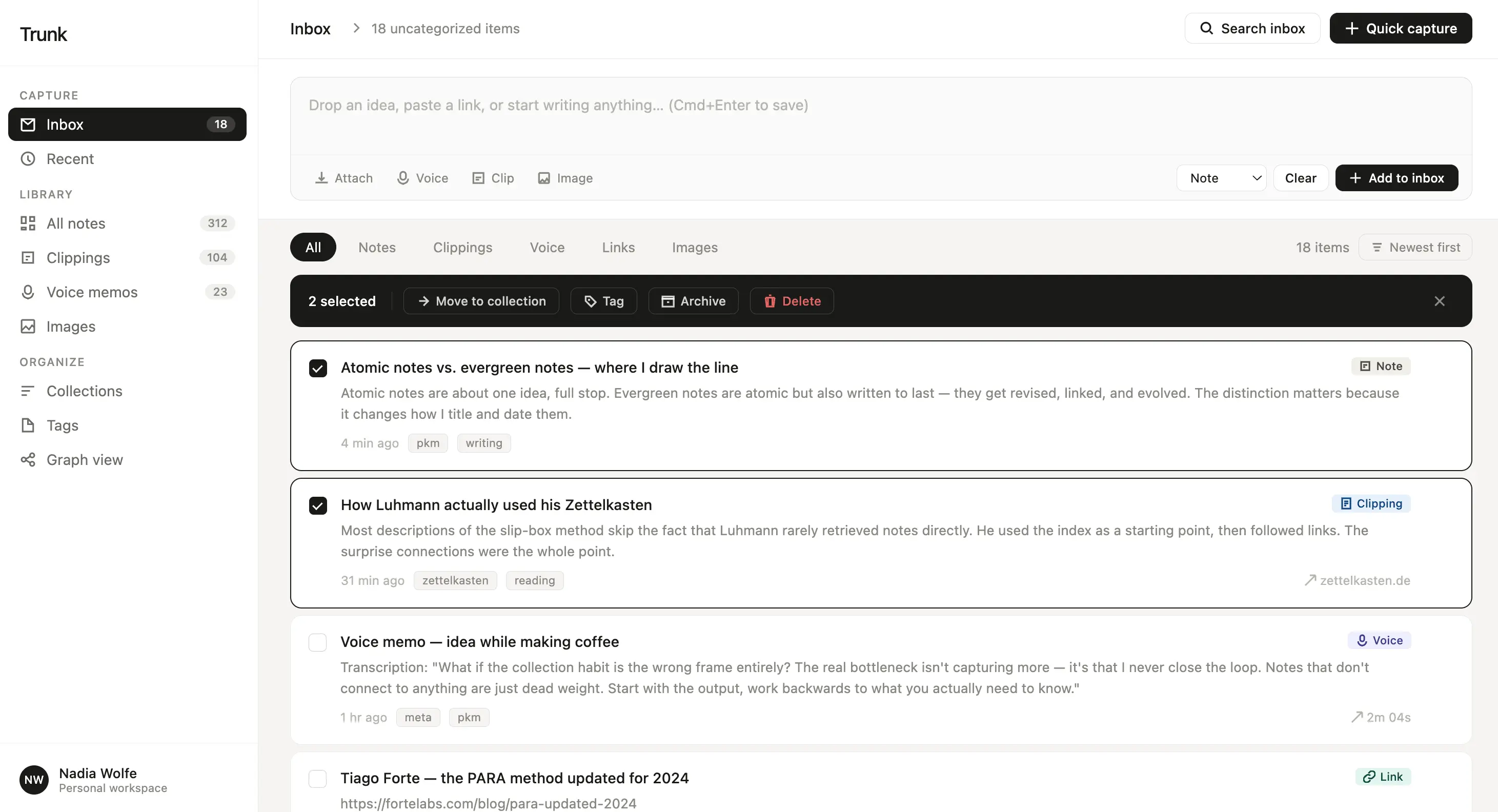 Knowledge management product screenshot 7