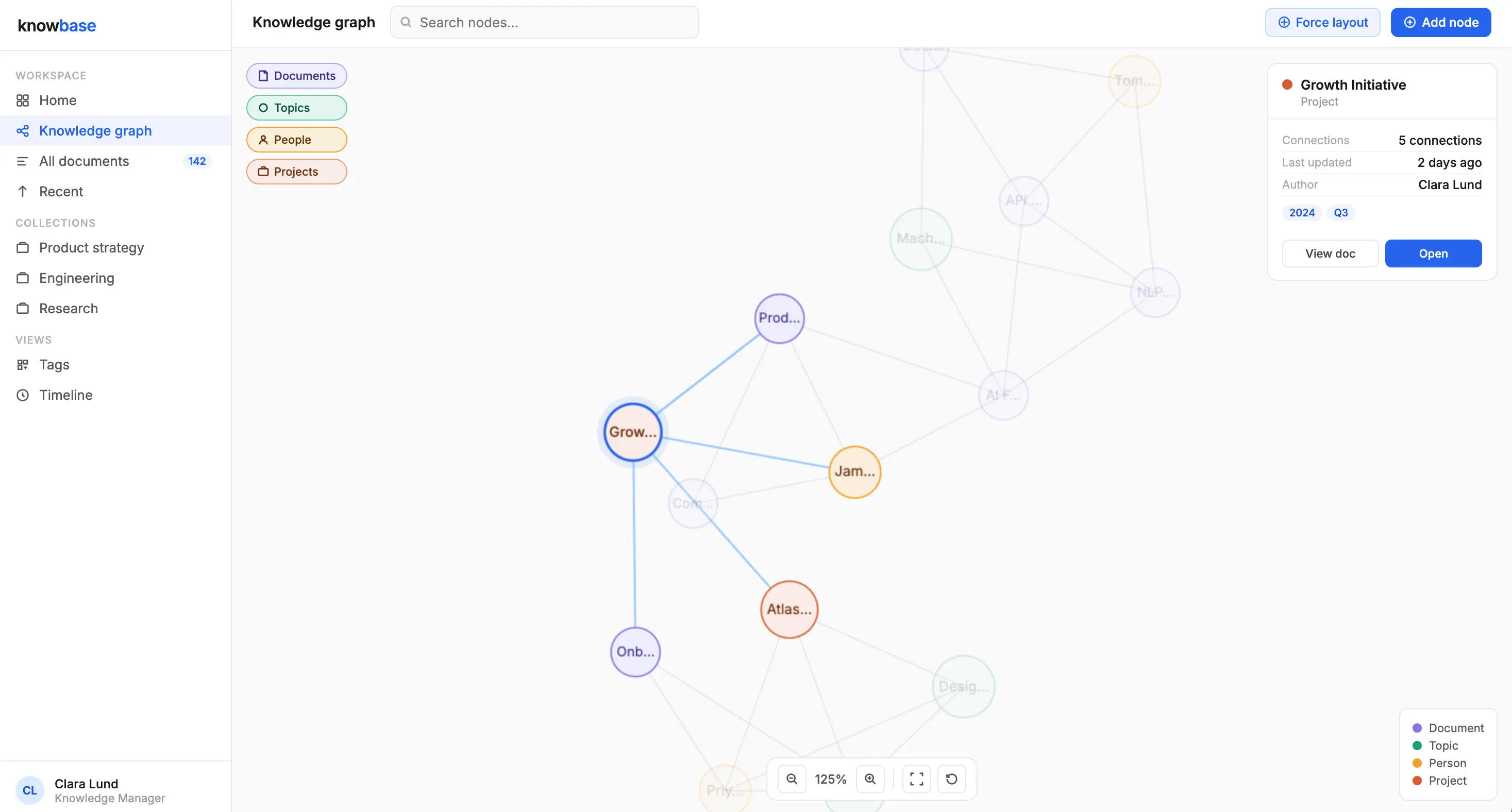 Knowledge management product screenshot 6