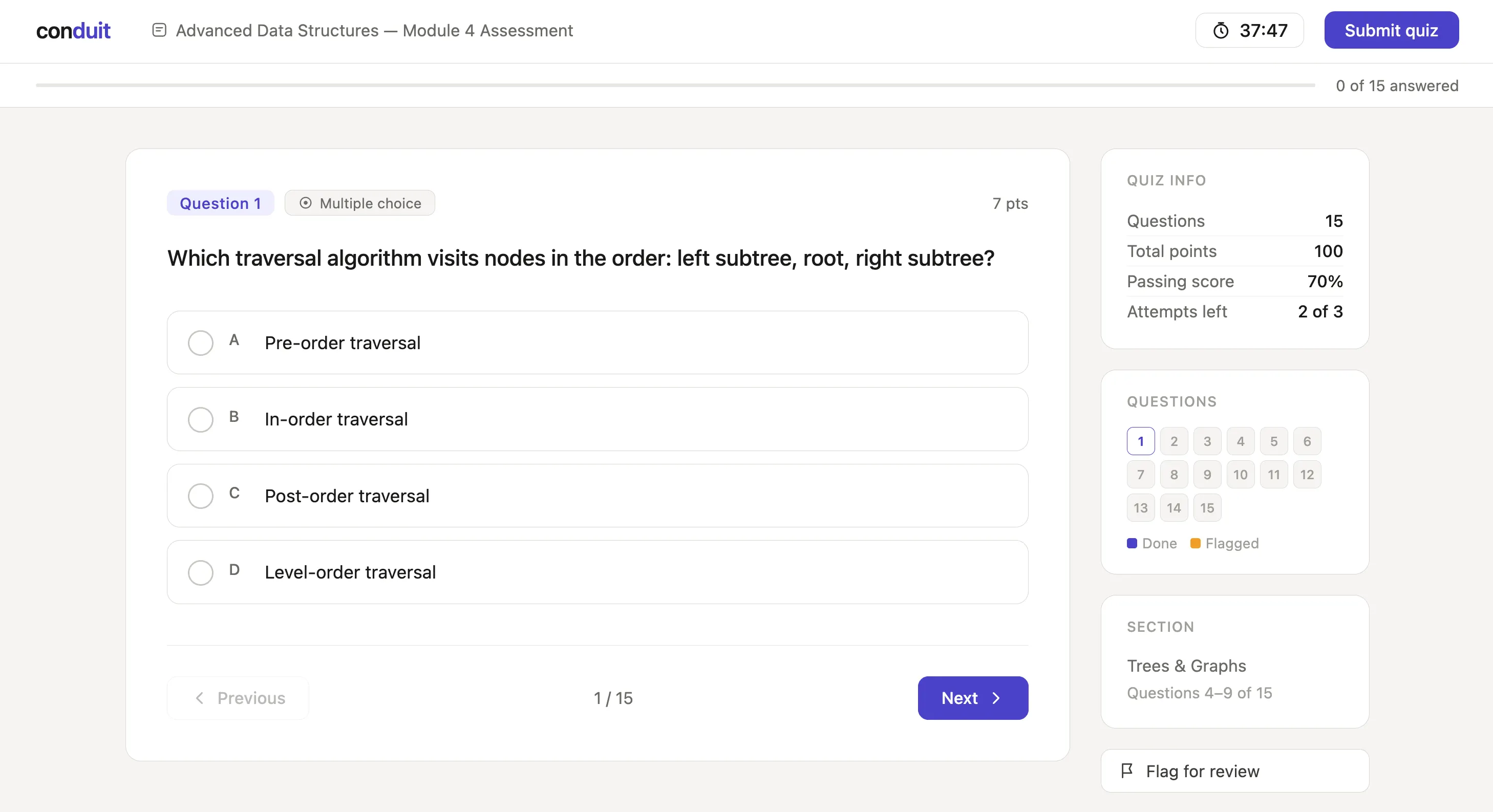 Learning platform screenshot 4