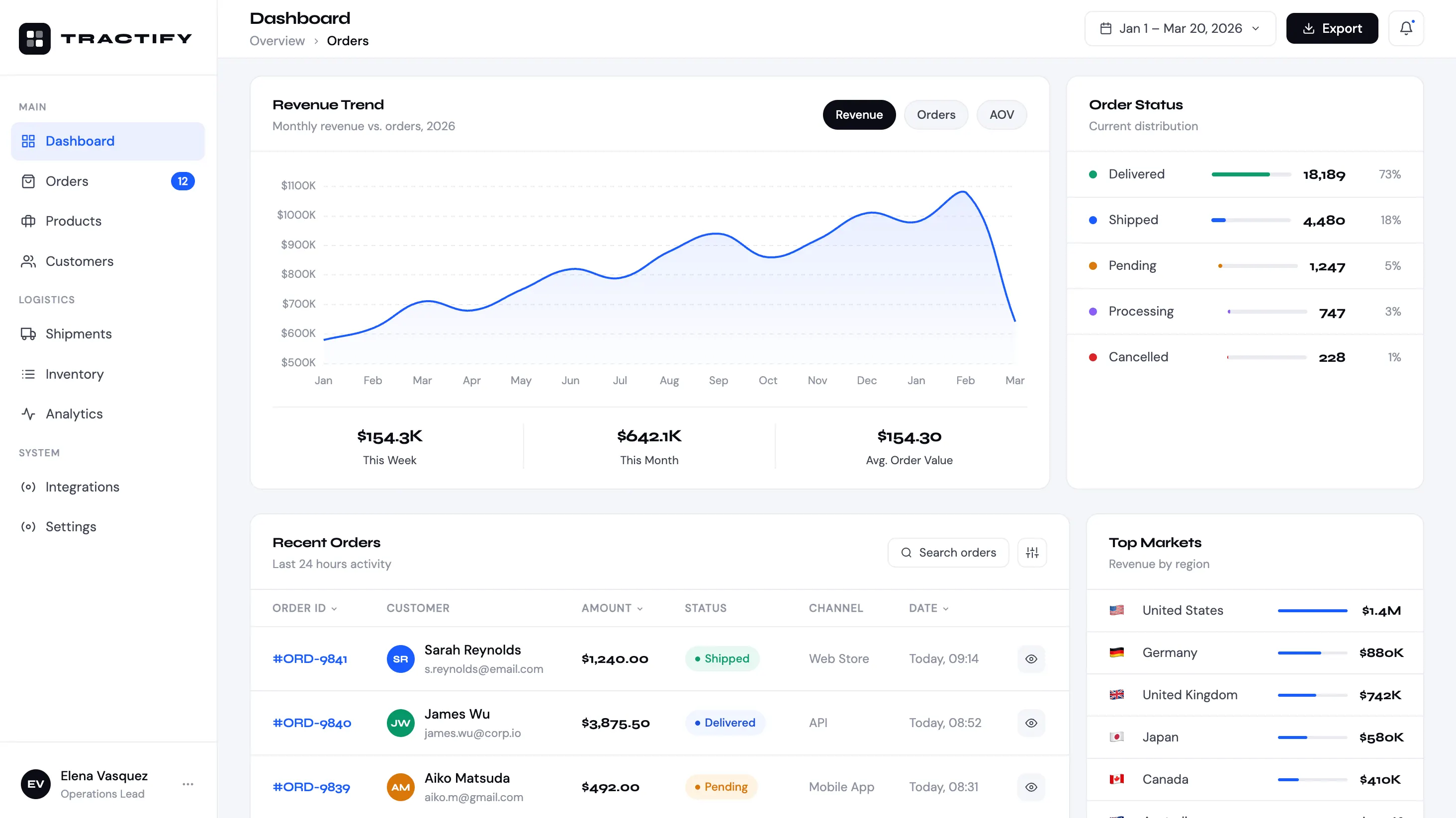 Order management screenshot 3