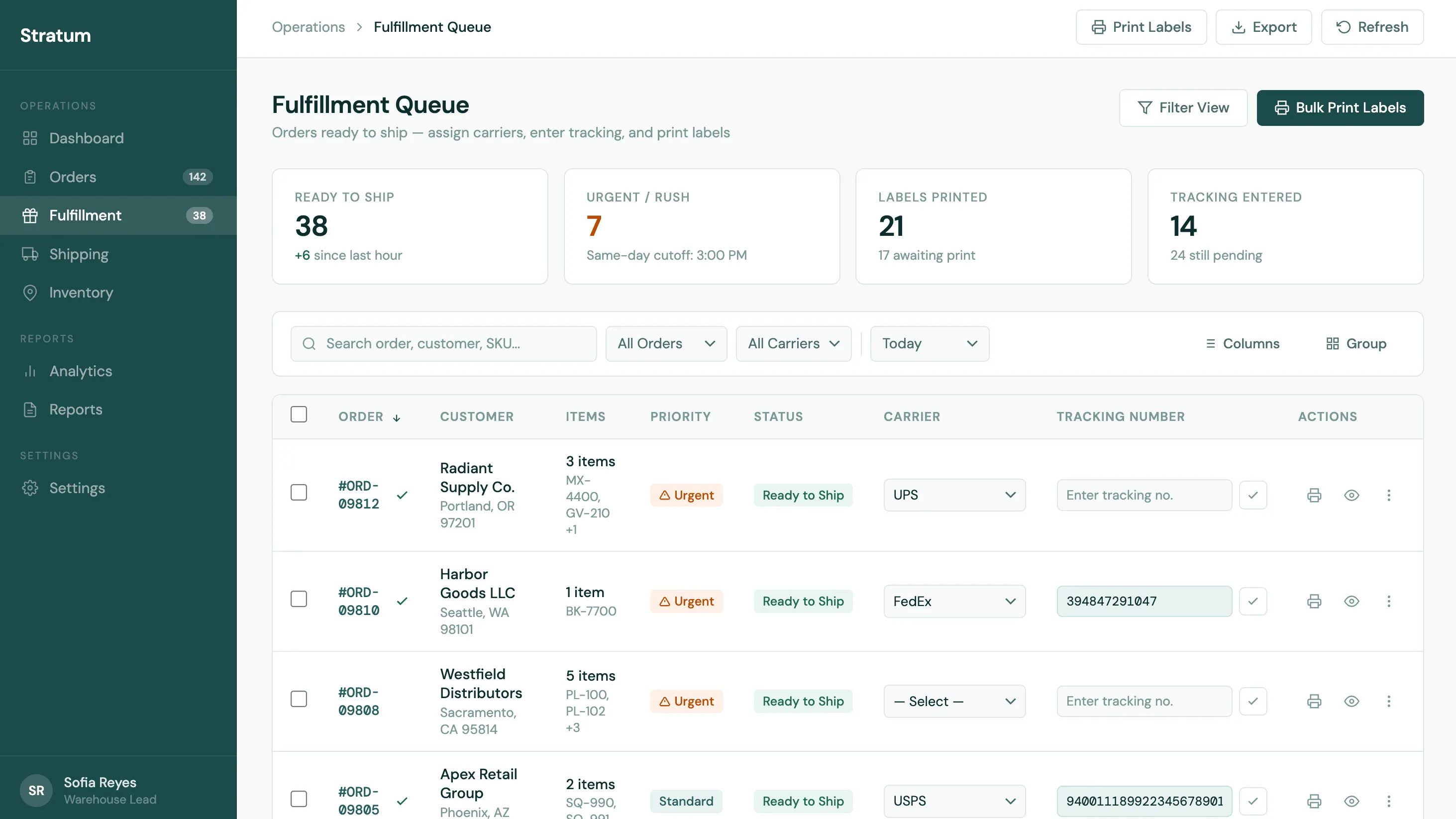 Order management screenshot 4